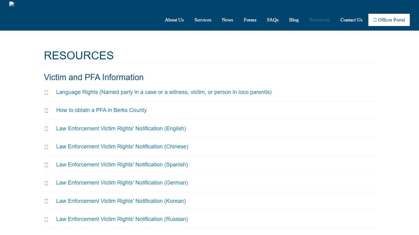 Resources | Northern Berks Regional Police